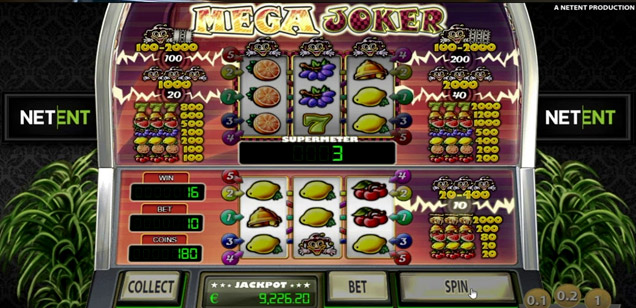 La machines à sous en ligne Mega Joker et son Jackpot progressif