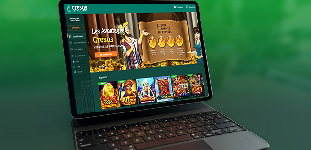 Le Cresus Casino sur ordinateur portable
